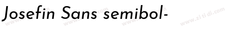 Josefin Sans semibol字体转换